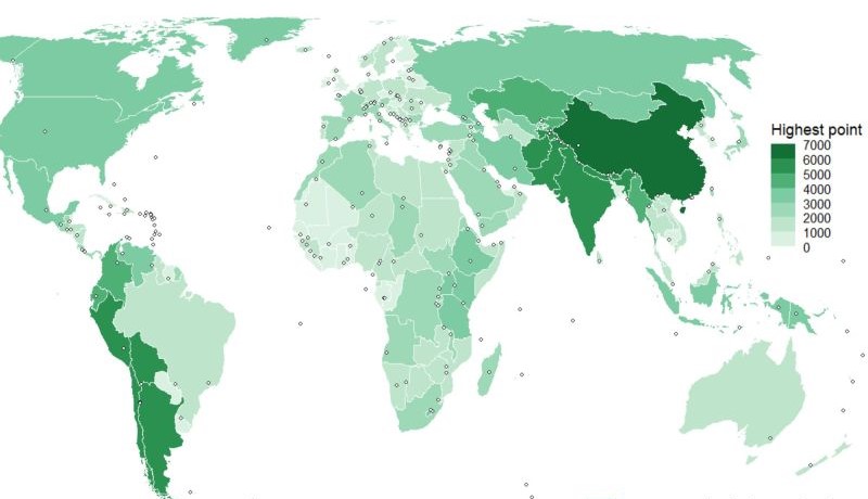 Highest Points of the World’s Countries (2025)